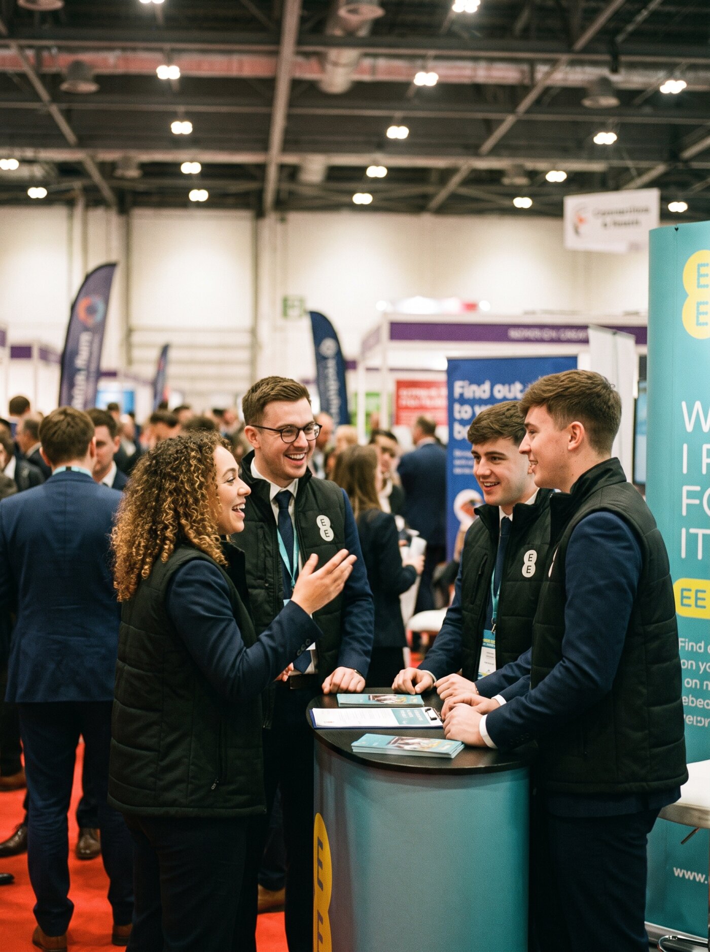 Field team at a live event